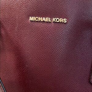Michael Kors Deep Burgundy Leather Handbag